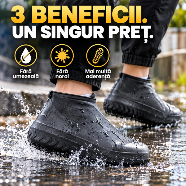 Protecții de Pantofi Siliconici Ploaie
