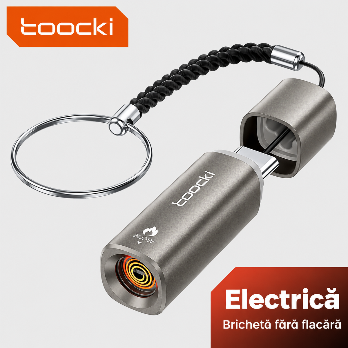 Brichetă Electrică cu Aprindere prin Suflare și Stingere Automată