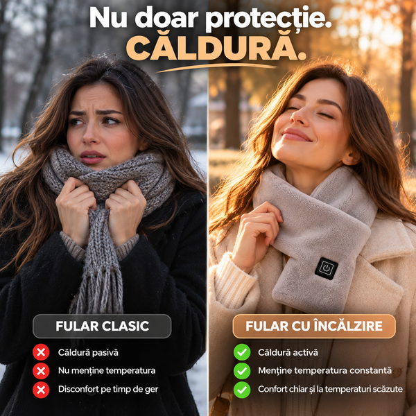 Eșarfă Încălzită Călduroasă și Elegantă